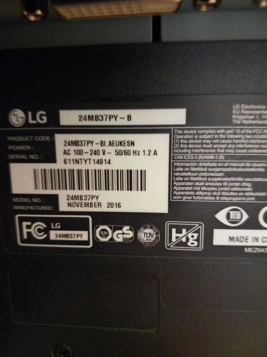 Monitor LG 24MB37PY