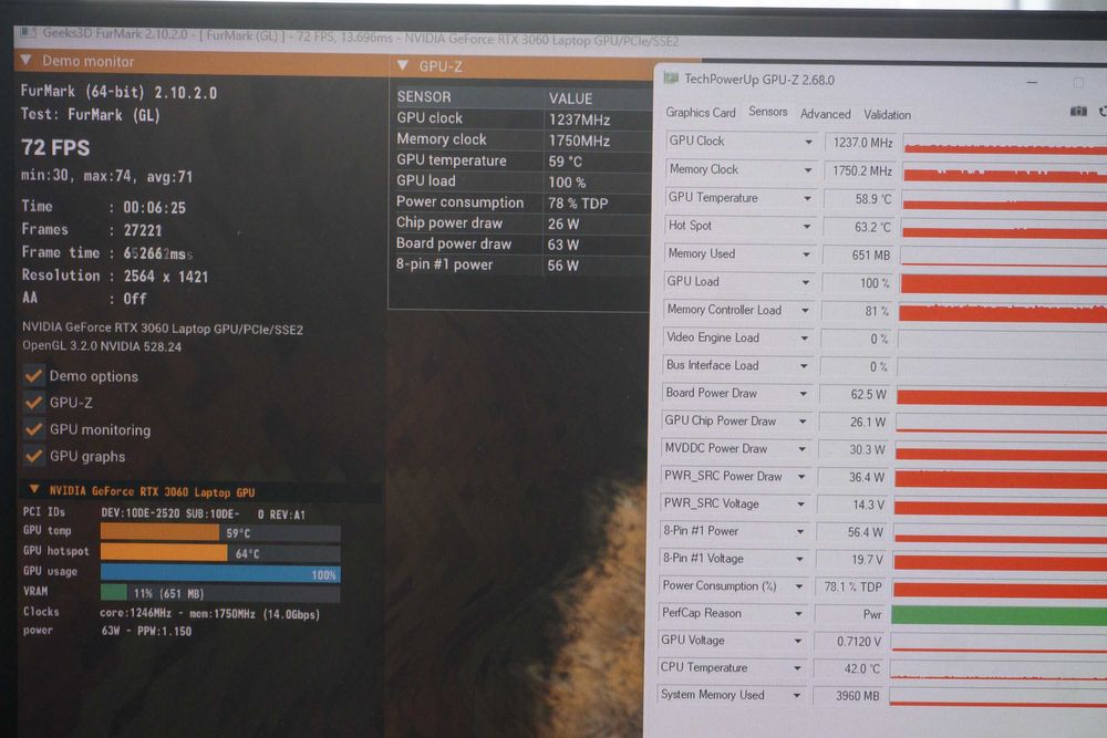 GPU RTX 3060 Mobile 6GB Nvidia GeForce видеокарта / вкл. ДДС