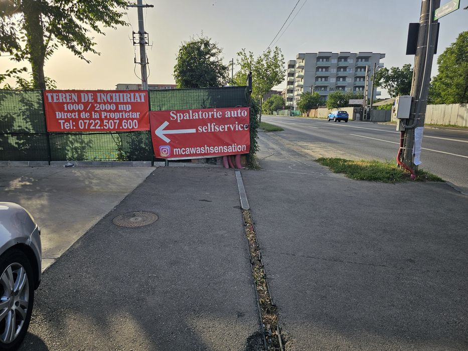 (Teren de Închiriat Intravilan -1000 Mp sau2000Mp) Lângă Rest- 2Cocosi