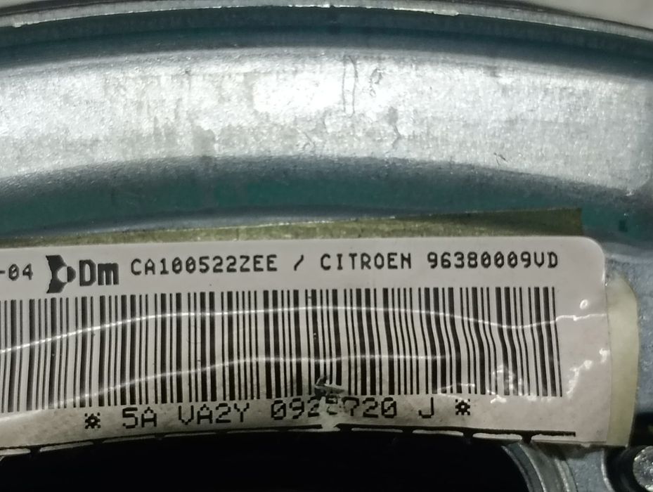 Airbag sofer 96380009UD Citroen C3 1 (2002 - 2010) 1.6 i FX6B