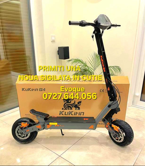 Trotineta KUKIRIN G4 Noua sigilata 2000 w 21Ah 92 km/ora 11" puternica