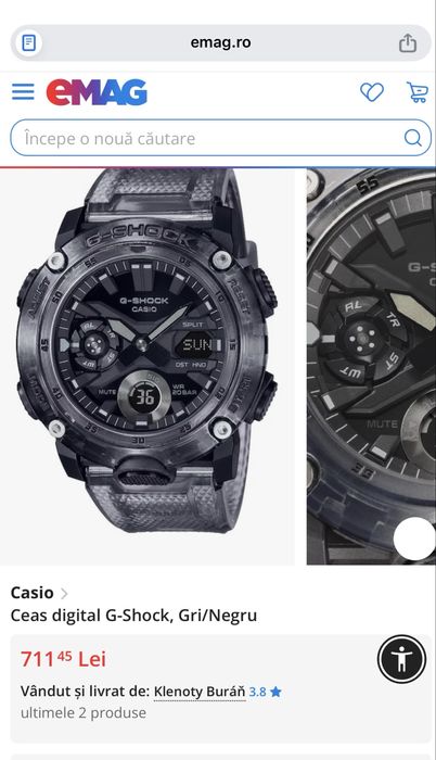 Ceas  digitalG-shock gri/negru