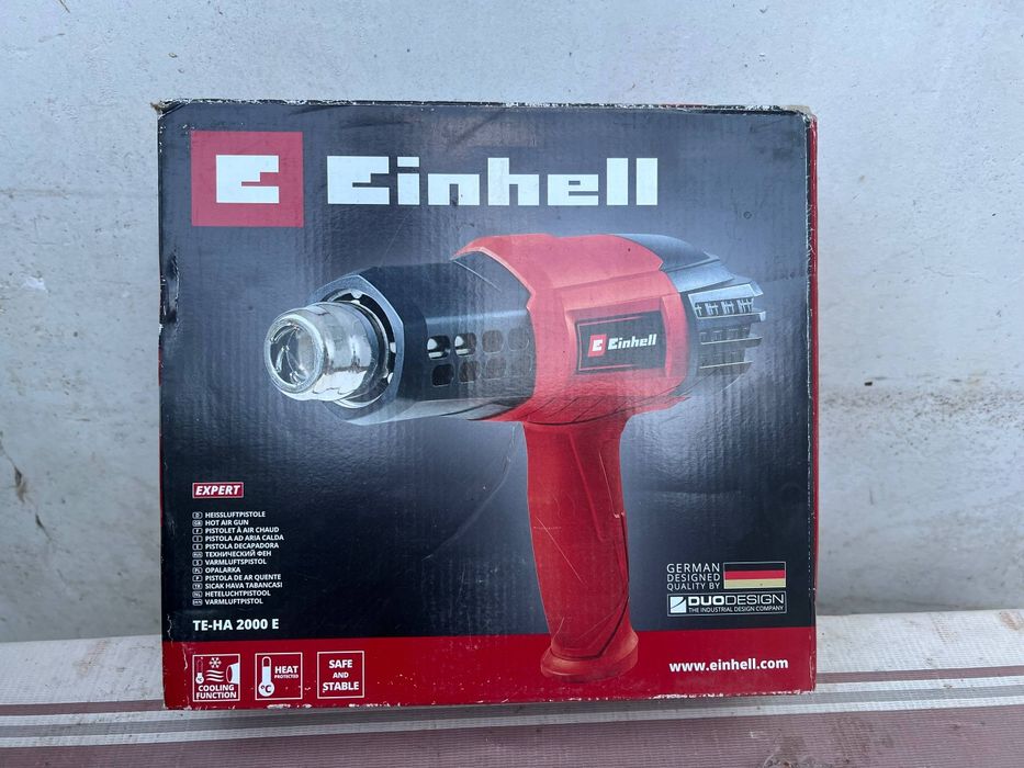 Строительный фен Einhell TE-HA 2000 E (2000 Вт) с насадками