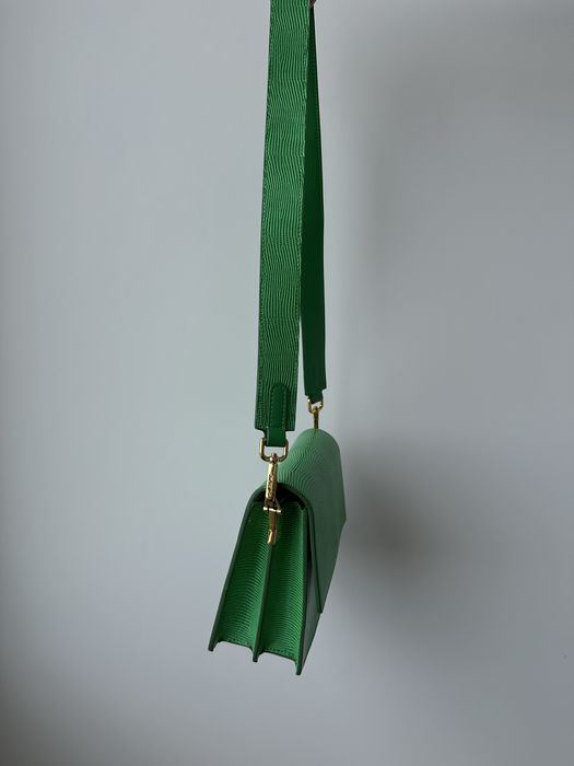 Сумка JW PEI Mini Flap Bag — Grass Green Lizard