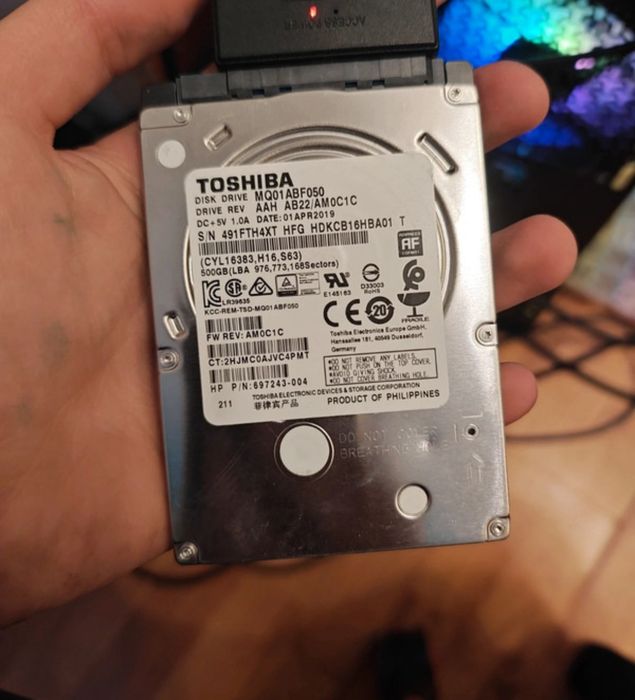 HDD 500 GB 100% health