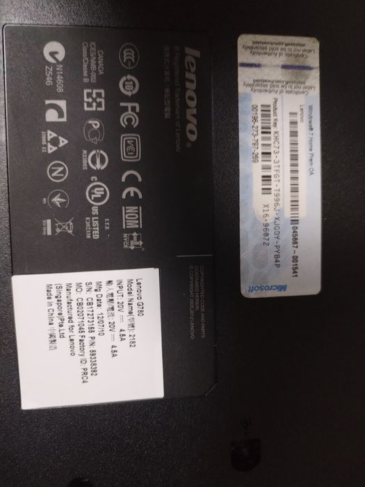 Vand piese laptop Lenovo G-I3780