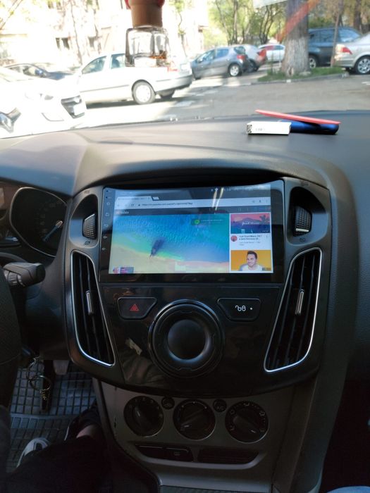 Navigatie Android Ford Focus 3 model Tesla Waze USB Wi-Fi YouTube