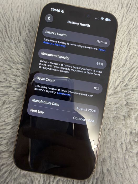 iPhone 16 Pro 128GB • Desert Titanium • Stare impecabilă