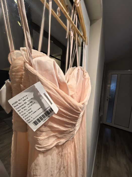 Amsale Официална рокля от копринен шифон