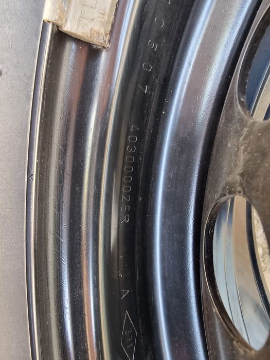 Резервна гума ,за  Дачия,РеноМеган3,Нисан