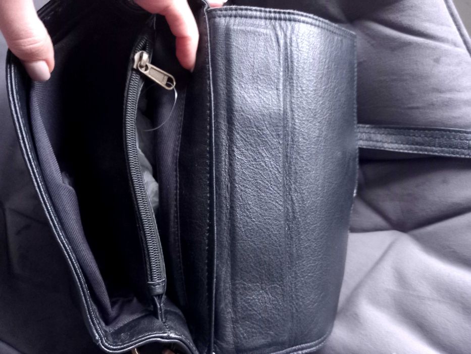 Нова чанта от естествена кожа и естествен косъм