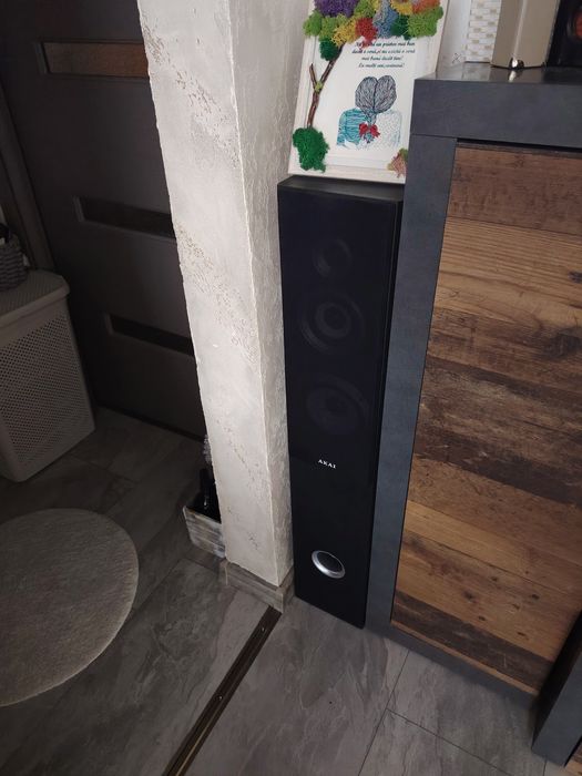Boxe podea Akai+ stație radio sony