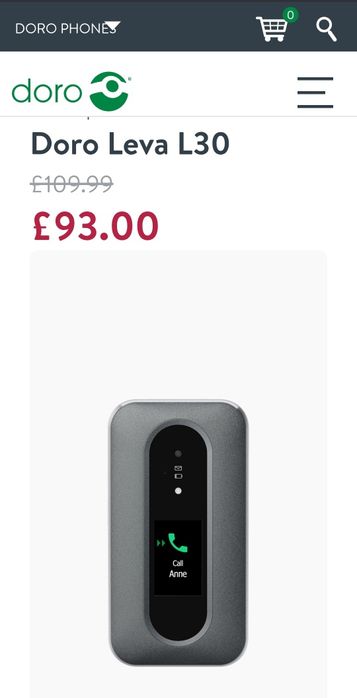 Telefon Doro Leva L30 4G nou liber de retea