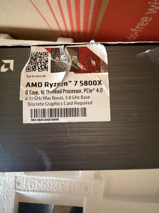 Procesor AMD Ryzen 7 5800x AM4