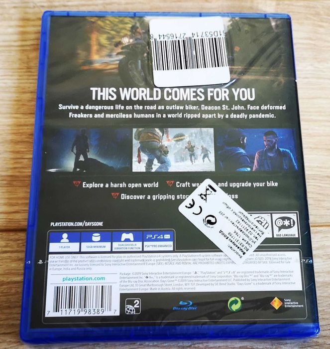 PS4 НОВА Days Gone PlayStation 4