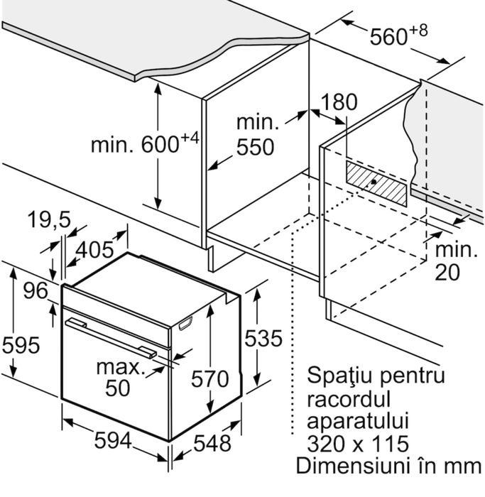 Cuptor incorporabil Bosch HBA534ES3