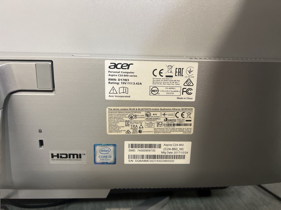 Компьютер моноблок Acer Aspire C24-860