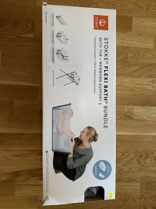 Stokke Flexi Bath Сгъваема ваничка с подложка + Стойката