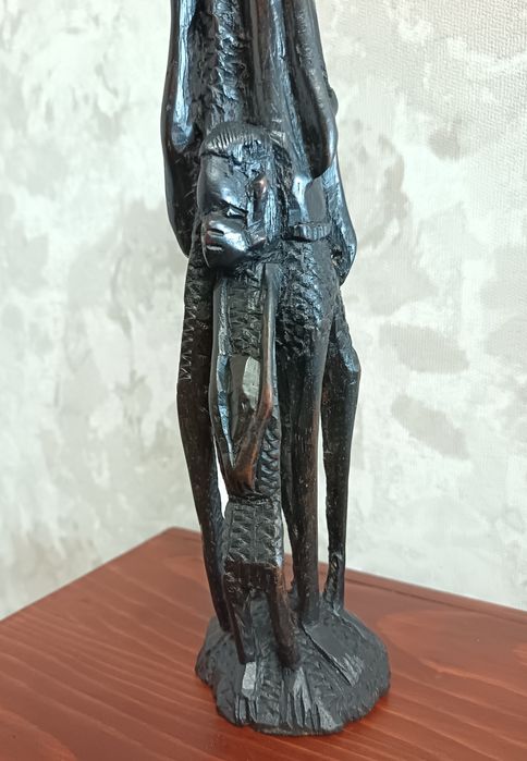 Автентична африканска статуетка, дърворезба"Уджамаа"