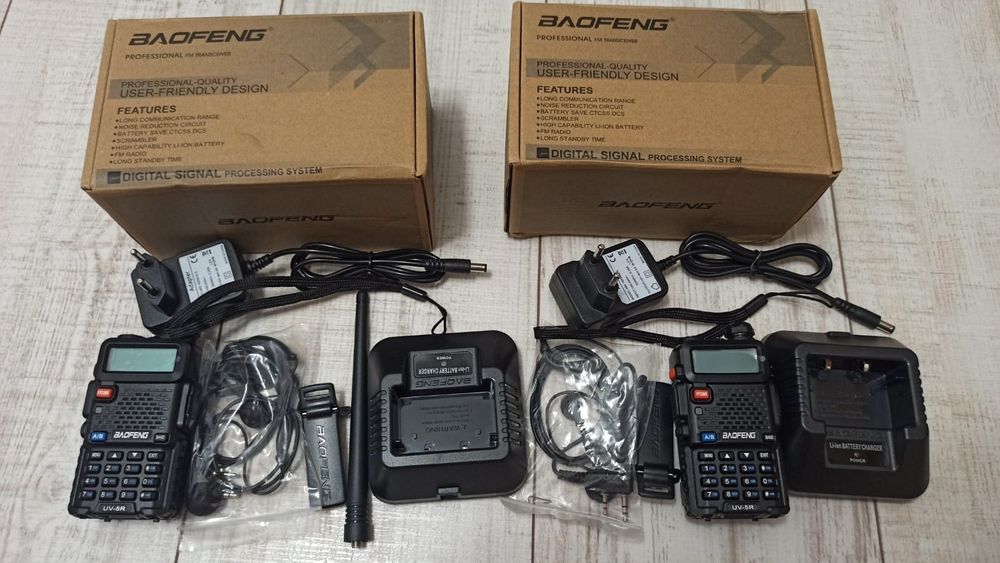 Set Walkie Talkie Baofeng UV5R, 8w, 10 km Original