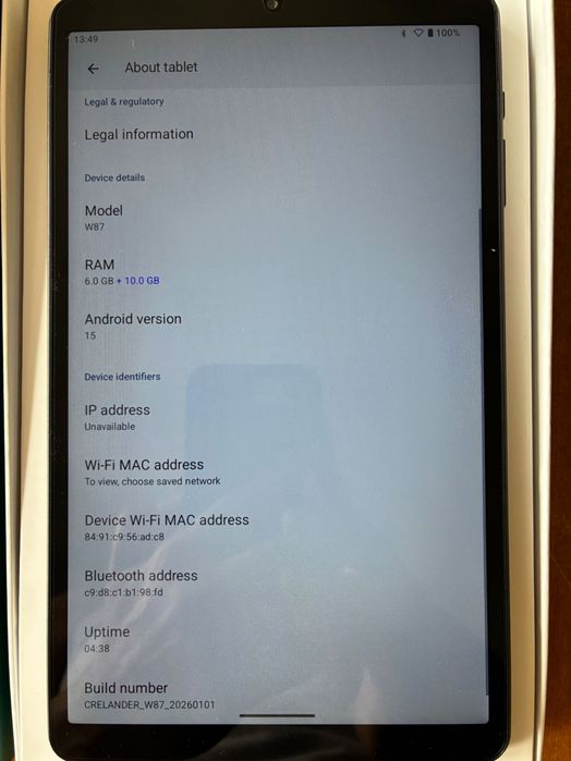 Таблет 9 inch Crelander четириядрен процесор