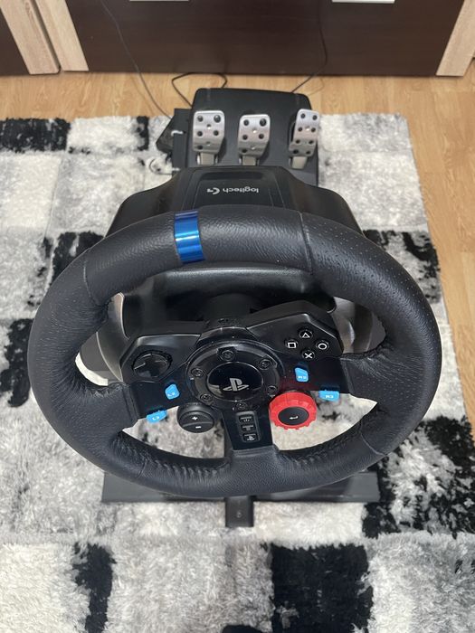 Logitech G29 + Pedale + Stand Racing | PS5 PS4 PC | Stare Foarte Bună