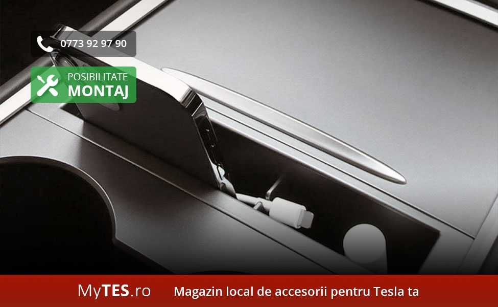 Suport telefon / depozitare consola centrala - Tesla Model 3 / Y