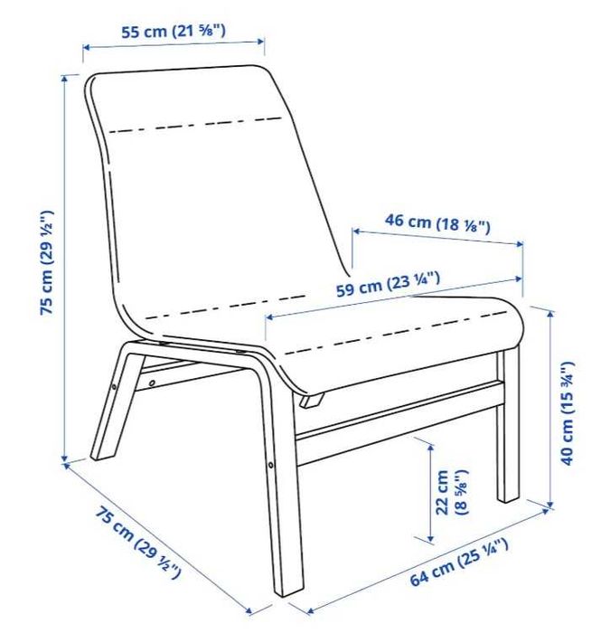 Sezlong / fotoliu Ikea ca nou, negru