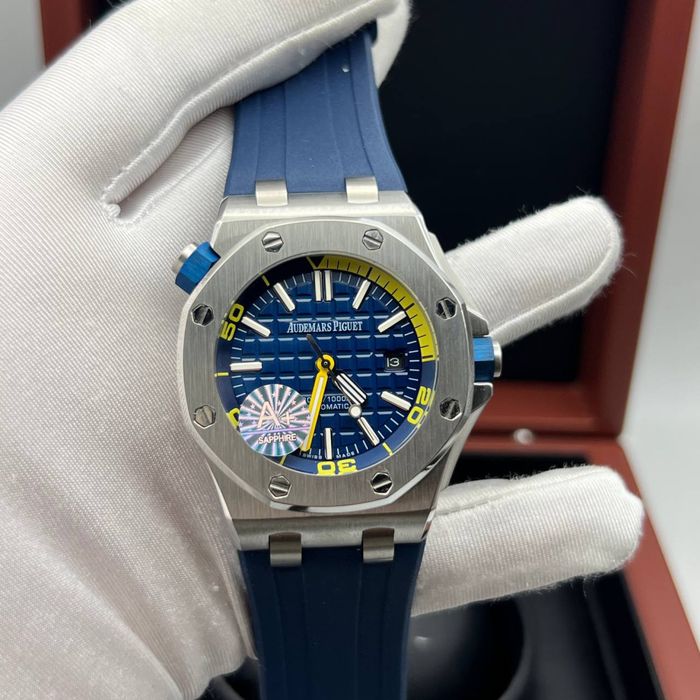 Ap royal oak diver blue dial rubber