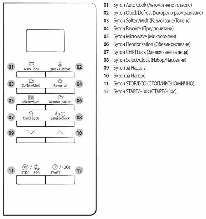 Микровълнова Samsung MS23K3513AK