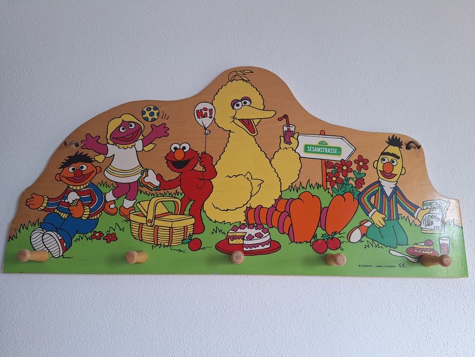 Cuier din lemn pentru copii, 58 cm lungime