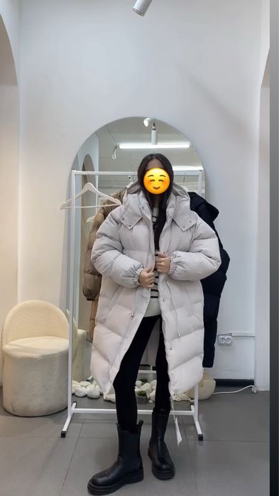 куртка зимняя светлая