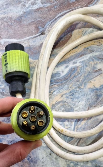 Cablu original alimentare Trioplan 8 – mufă 7 pini, vintage, stare bun