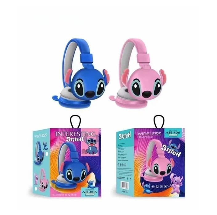 Плюшена играчка Стич + Безжични слушалки Стич