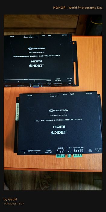 Crestron MC3  și HD MD 400 C E
