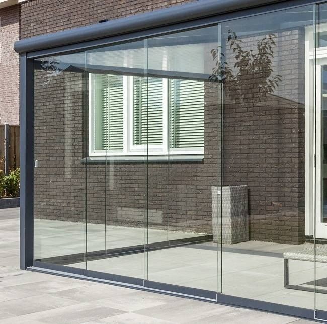 Сурма эшик, раздвижная дверь из колённого  стекла 10 мм