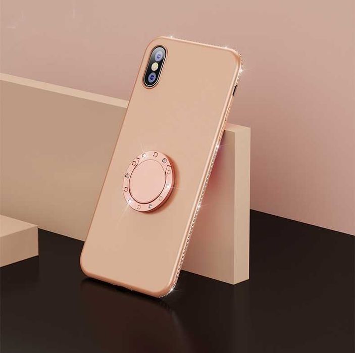 Husa + pietricele + inel iPhone 11 , 11 Pro, 11 Pro Max