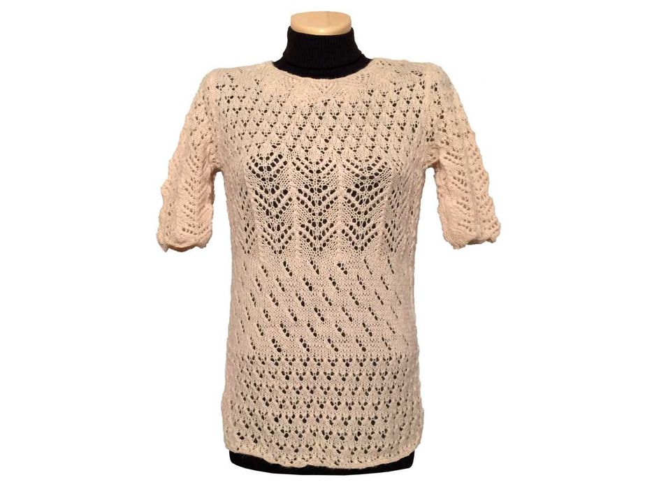 Вязаный пуловер ручной работы