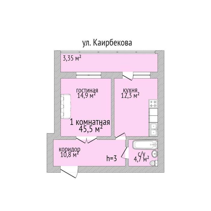 1 комнатная ЦЕНТР города