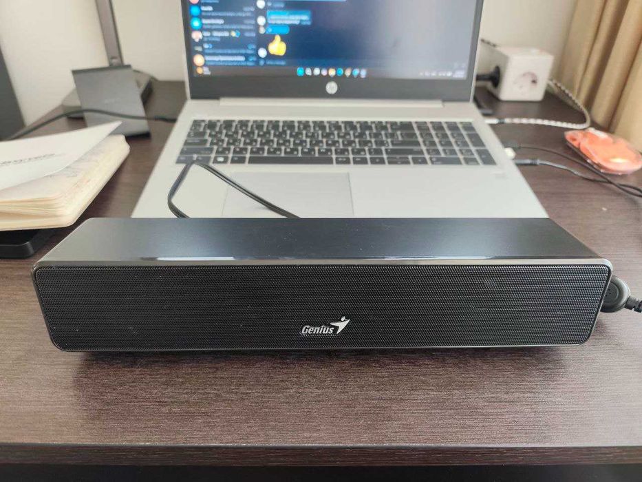 Акустична система Genius SoundBar 100 – USB, 6W, много добро състояние