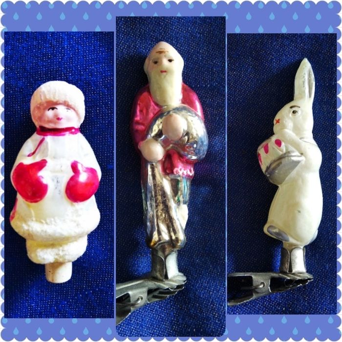 Елочные игрушки, стекло СССР