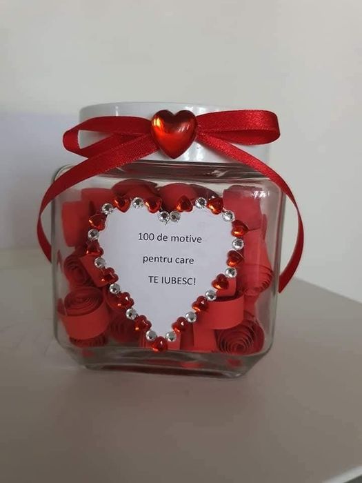 Borcan "100 de motive pentru care TE IUBESC"