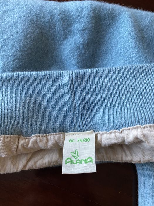 Pantaloni dublati din lana Alana, 74-80