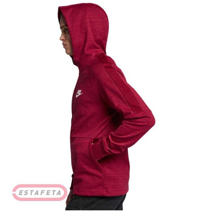 НОВ оригинален червен суичър с цип фланела NIKE Найк размер L от САЩ