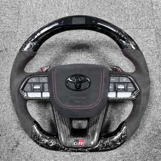 Toyota GR спортен волан forged карбон алкантара Yaris Corolla
