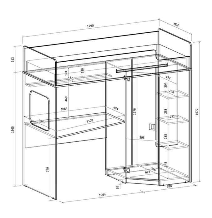 Продам кровать-чердак