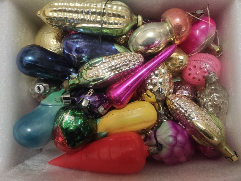 Игрушки ёлочные советской эпохи