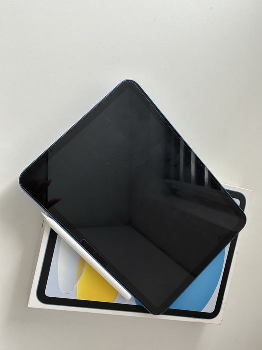 Tableta APPLE iPad 11" (A16), 128GB, Wi-Fi, Blue cu Apple Pencil