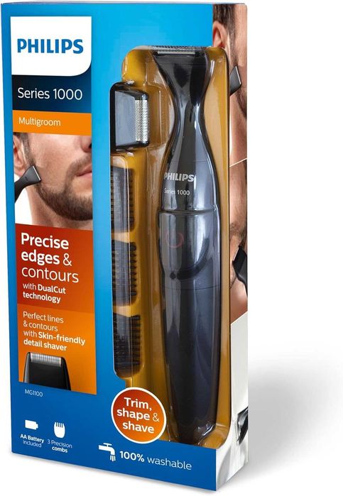 Прецизен тример за брада Philips Multigroom MG1100/16 – Водоустойчив