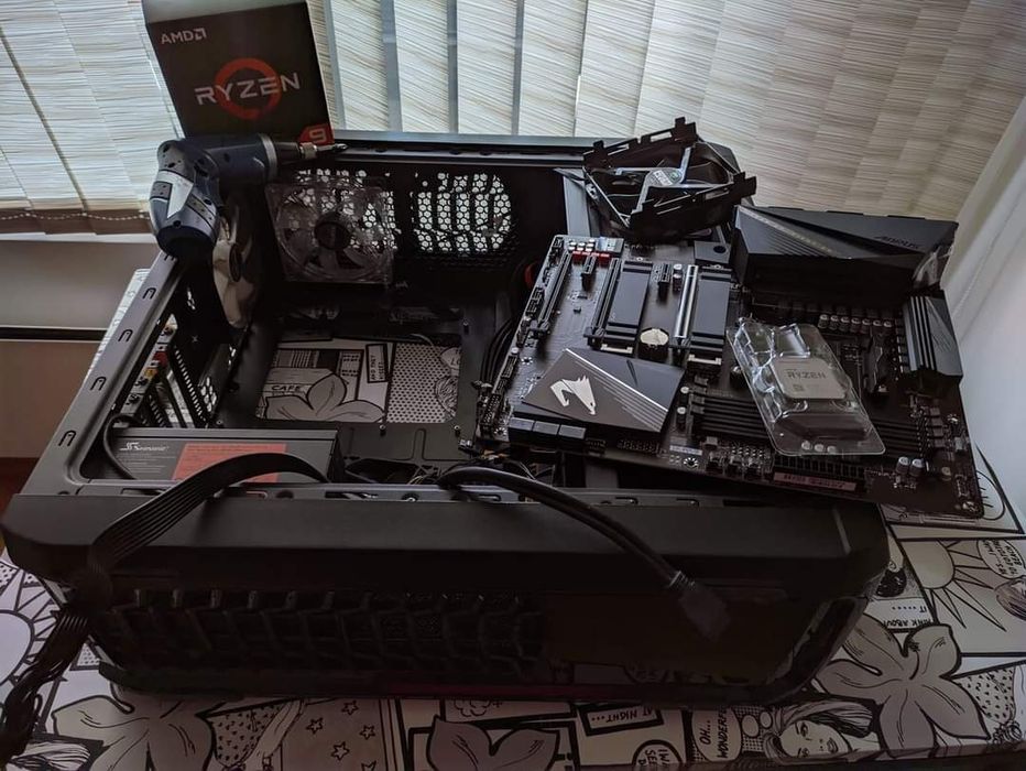 PC WORKSTATION Ryzen 9 5900x, 64gb RAM, 1070ti, може и на части без GP